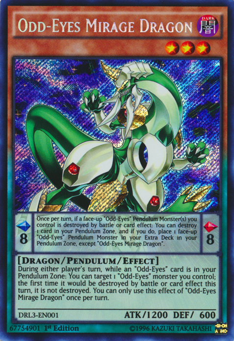 Odd-Eyes Mirage Dragon [DRL3-EN001] Secret Rare | GnG Games