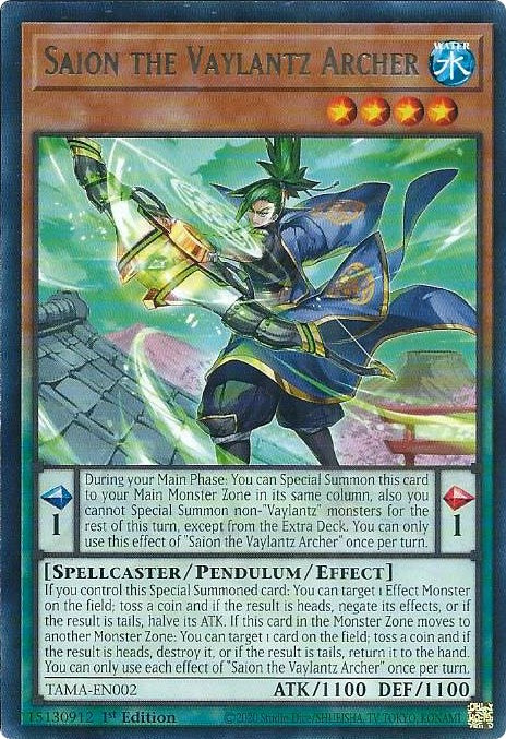 Saion the Vaylantz Archer [TAMA-EN002] Rare | GnG Games