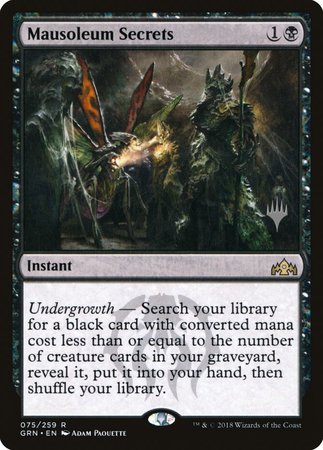 Mausoleum Secrets [Guilds of Ravnica Promos] | GnG Games