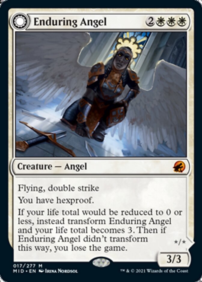 Enduring Angel // Angelic Enforcer [Innistrad: Midnight Hunt] | GnG Games