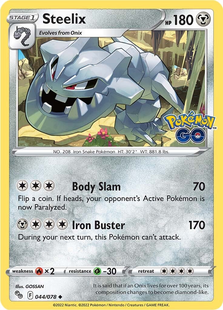 Steelix (044/078) [Pokémon GO] | GnG Games