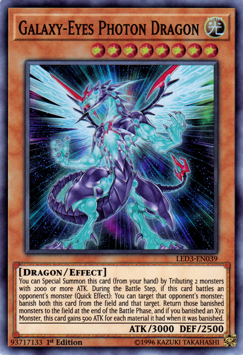 Galaxy-Eyes Photon Dragon [LED3-EN039] Super Rare | GnG Games