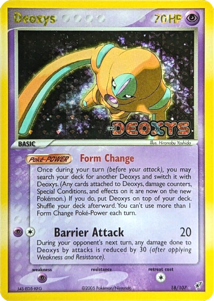 Deoxys (18/107) (Stamped) [EX: Deoxys] | GnG Games