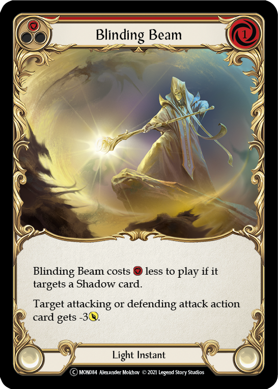 Blinding Beam (Red) (Rainbow Foil) [U-MON084-RF] Unlimited Edition Rainbow Foil | GnG Games