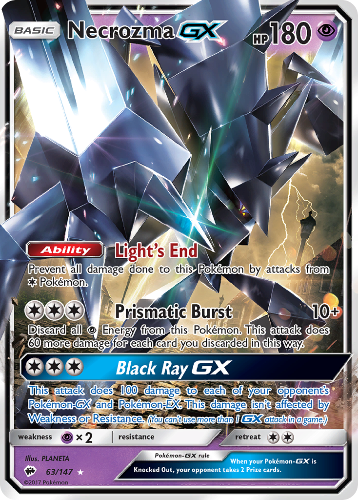 Necrozma GX (63/147) [Sun & Moon: Burning Shadows] | GnG Games