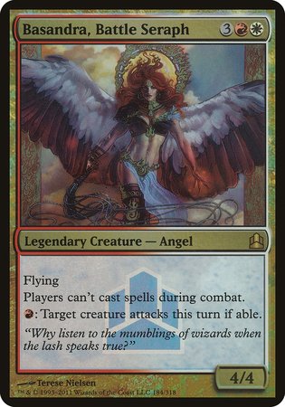 Basandra, Battle Seraph (Commander Launch Promo) [Commander 2011 Launch Party] | GnG Games