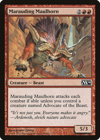 Marauding Maulhorn [Magic 2014] | GnG Games