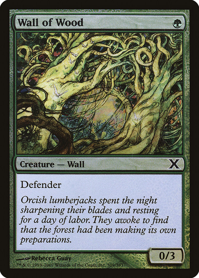 Wall of Wood (Premium Foil) [Tenth Edition] | GnG Games