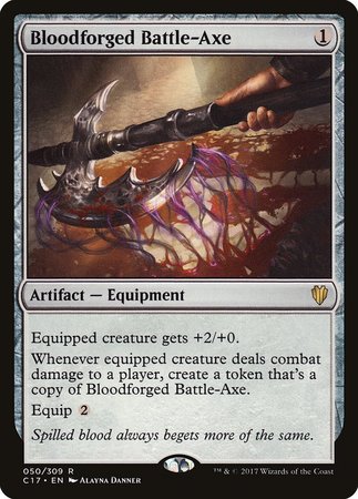 Bloodforged Battle-Axe [Commander 2017] | GnG Games