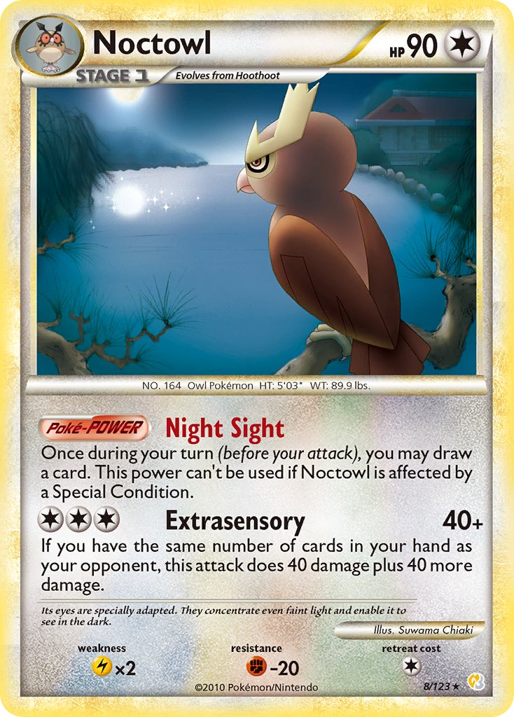 Noctowl (8/123) (Theme Deck Exclusive) [HeartGold & SoulSilver: Base Set] | GnG Games