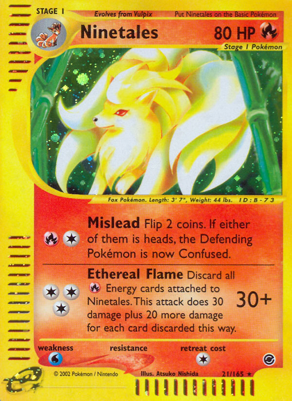 Ninetales (21/165) [Expedition: Base Set] | GnG Games