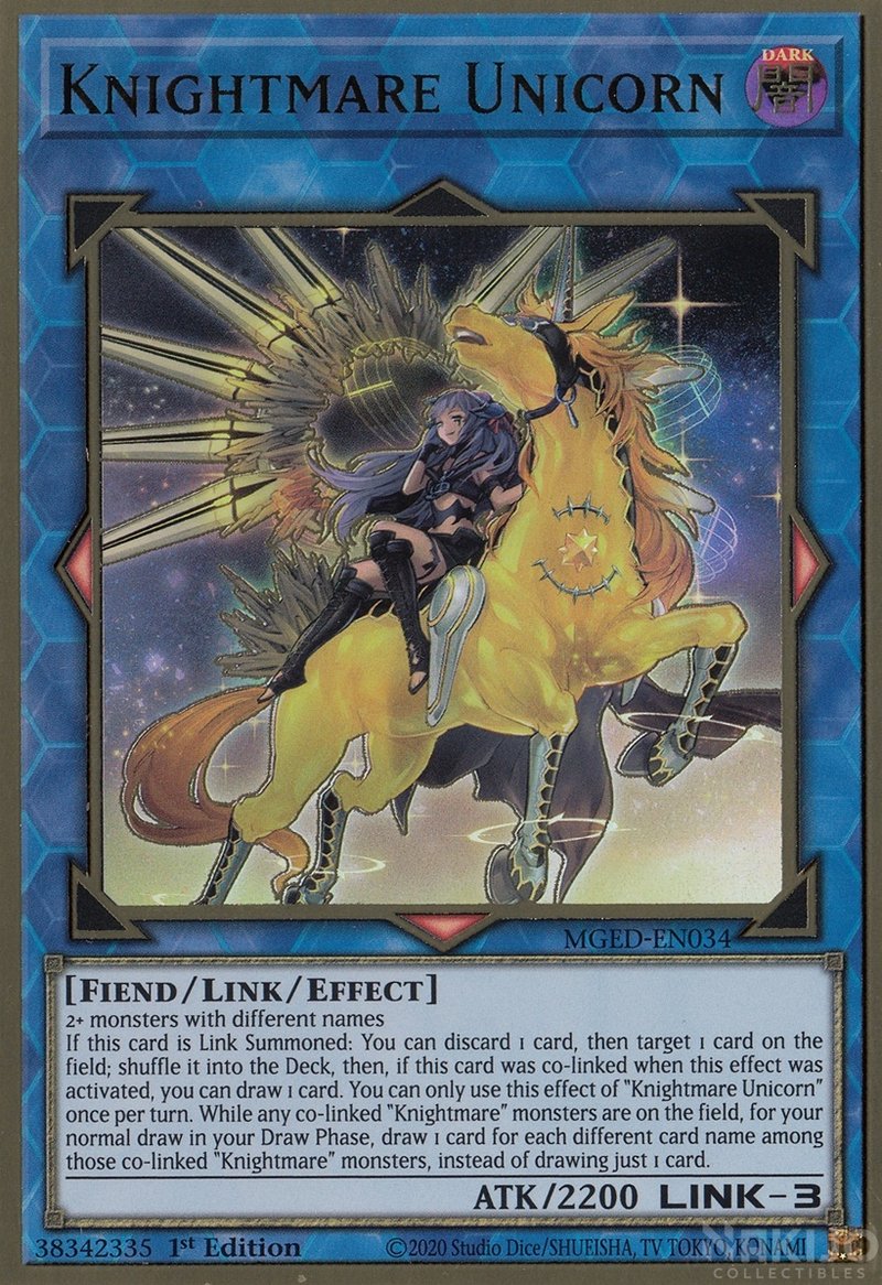 Knightmare Unicorn (Alternate Art) [MGED-EN034] Gold Rare | GnG Games