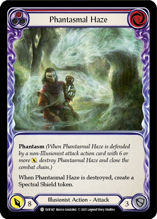 Phantasmal Haze (Red) [EVR147] (Everfest)  1st Edition Rainbow Foil | GnG Games