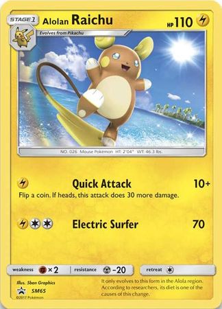 Alolan Raichu (SM65) (Jumbo Card) [Sun & Moon: Black Star Promos] | GnG Games