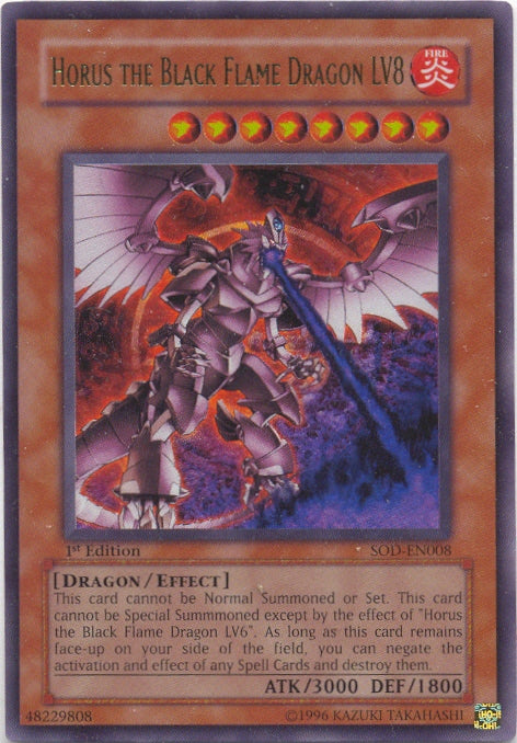 Horus the Black Flame Dragon LV8 [SOD-EN008] Ultra Rare | GnG Games