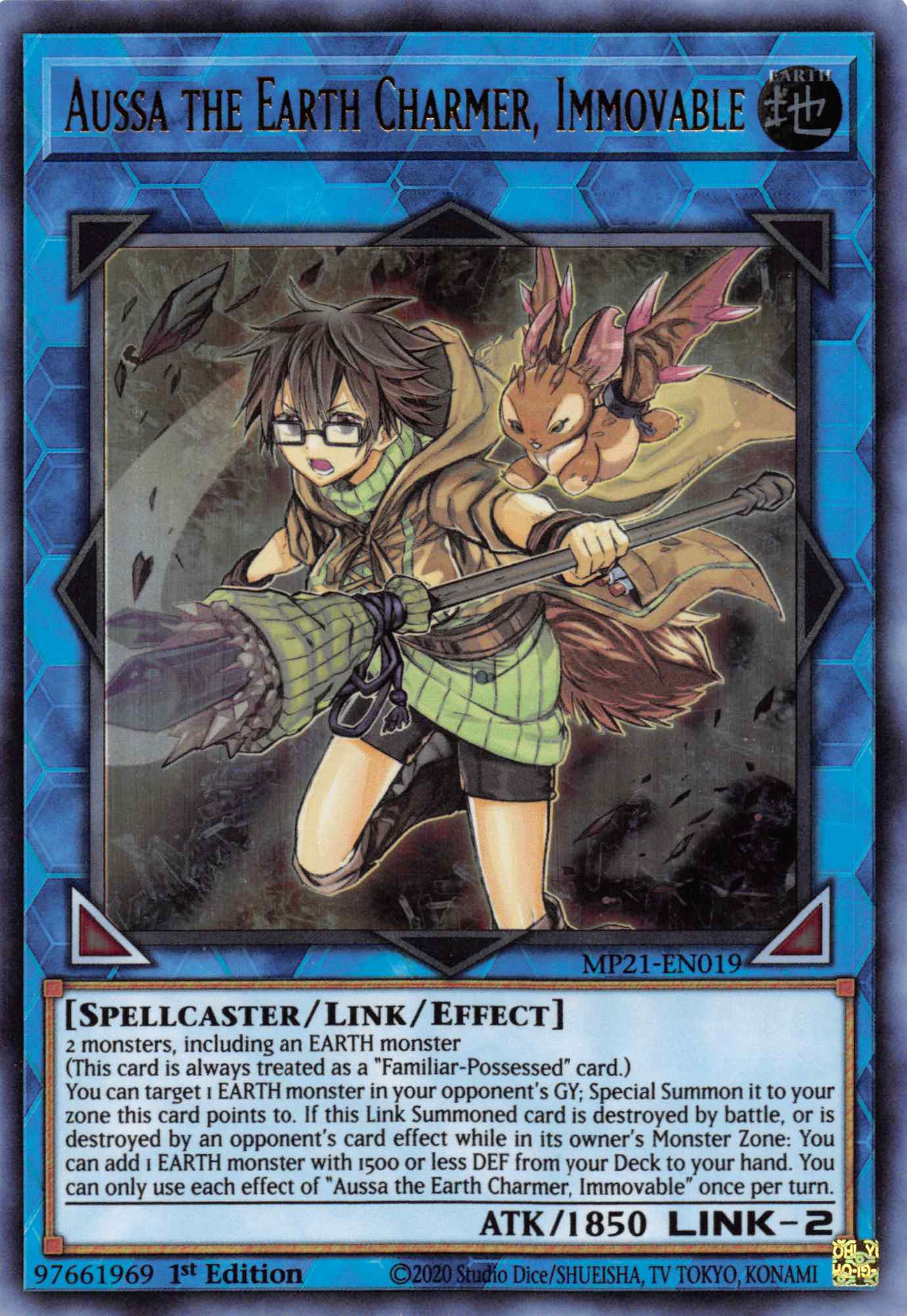 Aussa the Earth Charmer, Immovable [MP21-EN019] Ultra Rare | GnG Games