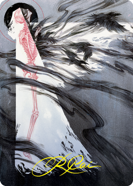 Tendrils of Agony Art Card (Gold-Stamped Signature) [Strixhaven: School of Mages Art Series] | GnG Games