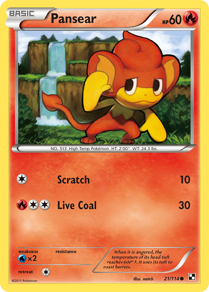 Pansear (21/114) [Black & White: Base Set] | GnG Games