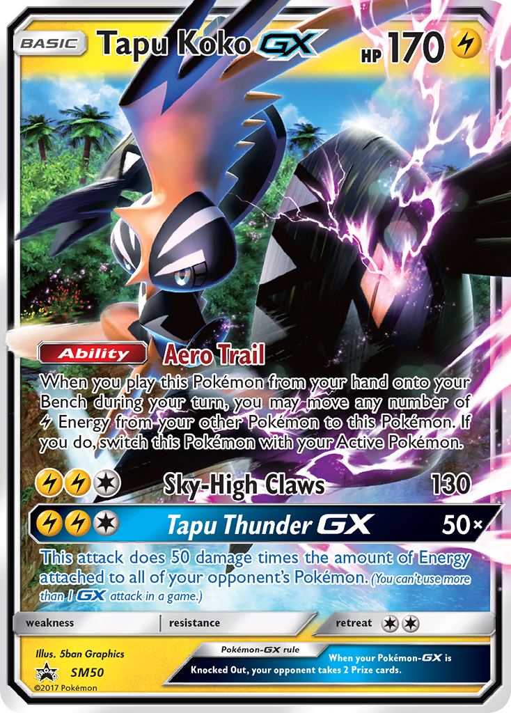 Tapu Koko GX (SM50) [Sun & Moon: Black Star Promos] | GnG Games