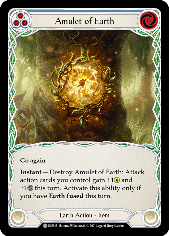 Amulet of Earth [ELE143] (Tales of Aria)  1st Edition Rainbow Foil | GnG Games