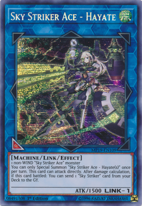 Sky Striker Ace - Hayate [MP19-EN109] Prismatic Secret Rare | GnG Games