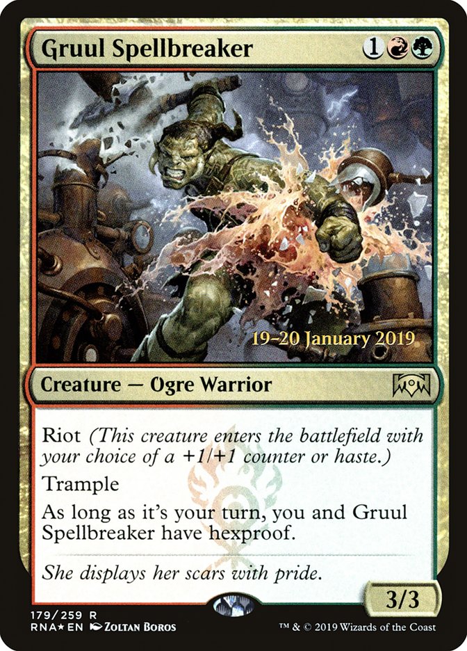 Gruul Spellbreaker [Ravnica Allegiance Prerelease Promos] | GnG Games