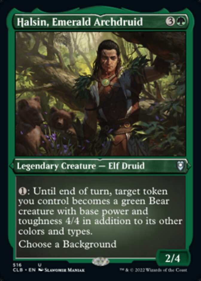 Halsin, Emerald Archdruid (Foil Etched) [Commander Legends: Battle for Baldur's Gate] | GnG Games