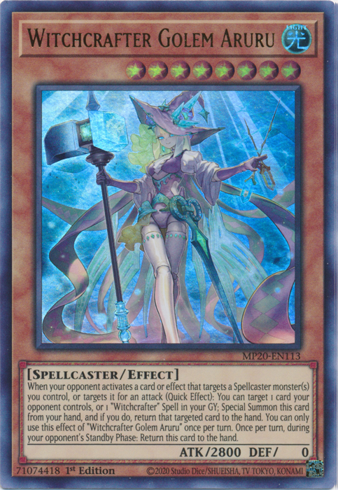 Witchcrafter Golem Aruru [MP20-EN113] Ultra Rare | GnG Games