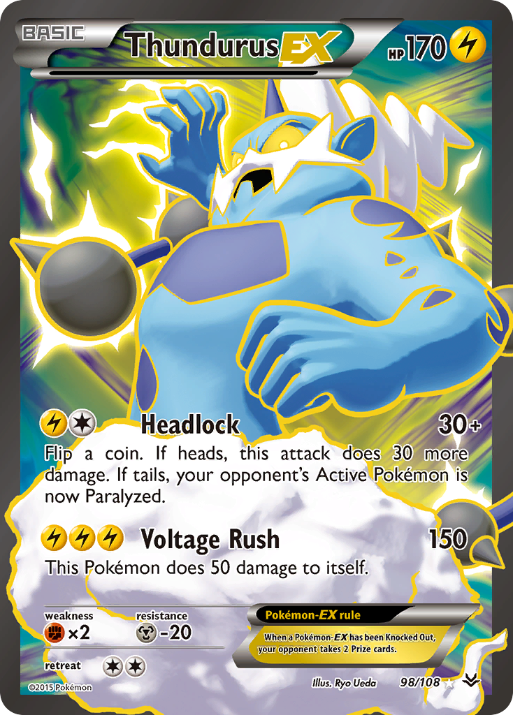 Thundurus EX (98/108) [XY: Roaring Skies] | GnG Games