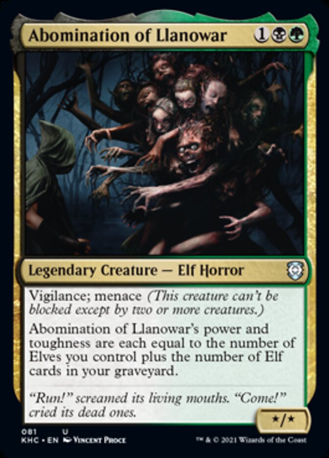 Abomination of Llanowar [Kaldheim Commander] | GnG Games