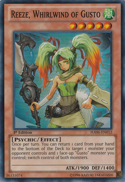 Reeze, Whirlwind of Gusto [HA06-EN012] Super Rare | GnG Games