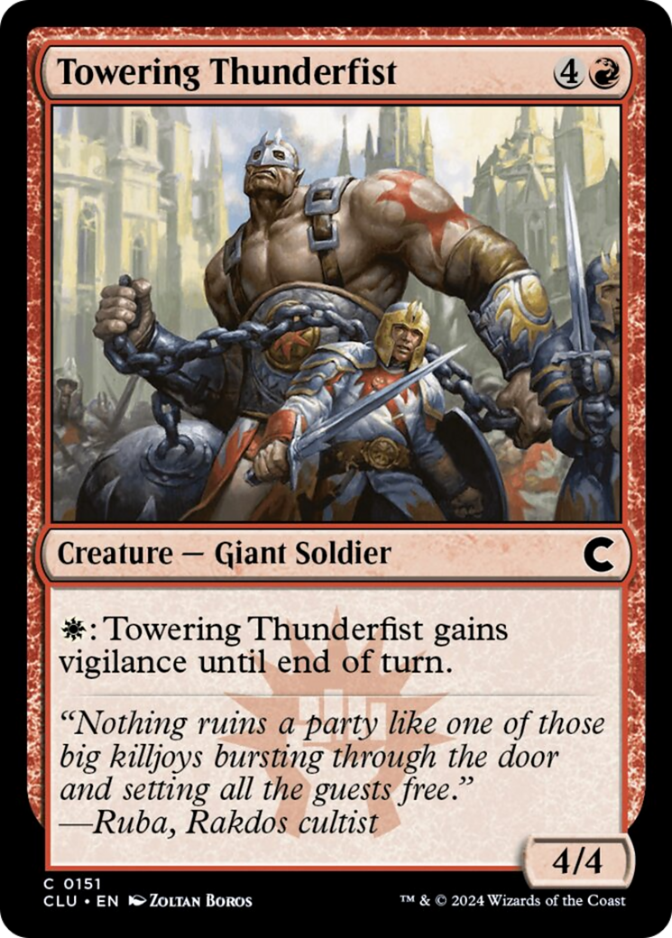 Towering Thunderfist [Ravnica: Clue Edition] | GnG Games