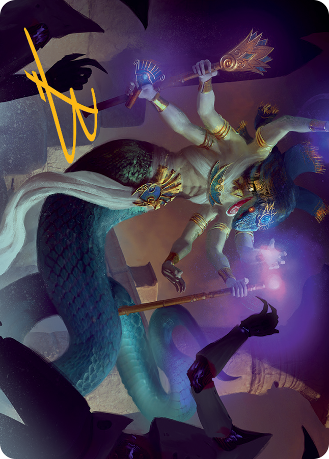 Imoti, Celebrant of Bounty Art Card (Gold-Stamped Signature) [March of the Machine Art Series] | GnG Games