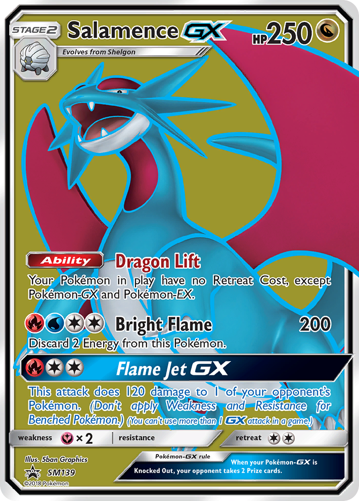 Salamence GX (SM139) [Sun & Moon: Black Star Promos] | GnG Games