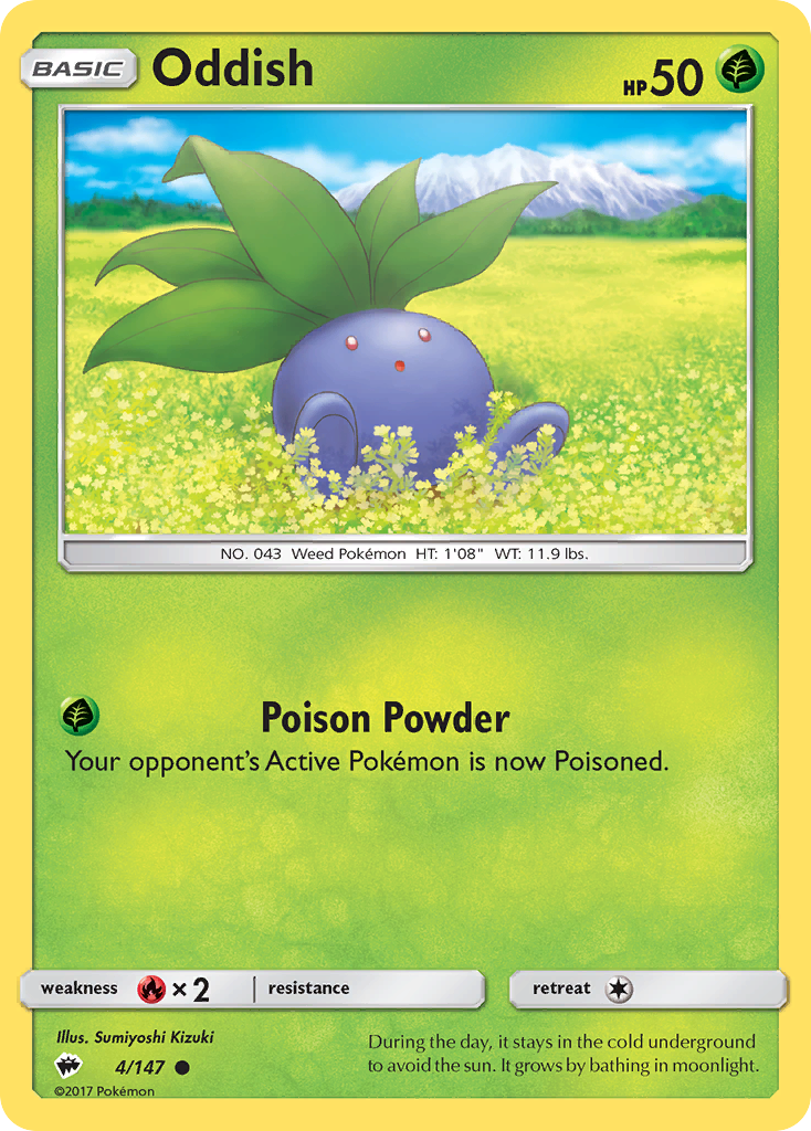 Oddish (4/147) [Sun & Moon: Burning Shadows] | GnG Games