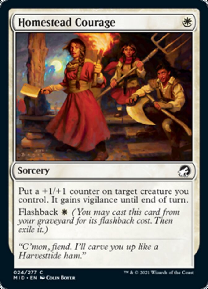 Homestead Courage [Innistrad: Midnight Hunt] | GnG Games