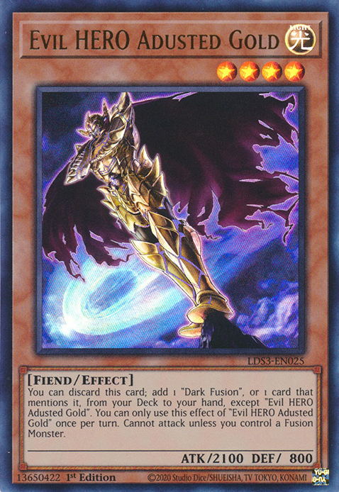 Evil HERO Adusted Gold [LDS3-EN025] Ultra Rare | GnG Games