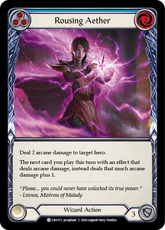 Rousing Aether (Blue) [CRU173] 1st Edition Normal | GnG Games