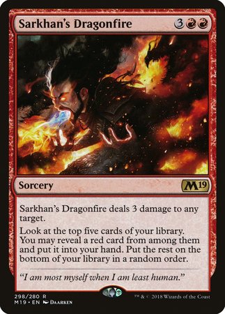 Sarkhan's Dragonfire [Core Set 2019] | GnG Games