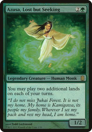Azusa, Lost but Seeking (Commander's Arsenal) [Commander's Arsenal Oversized] | GnG Games