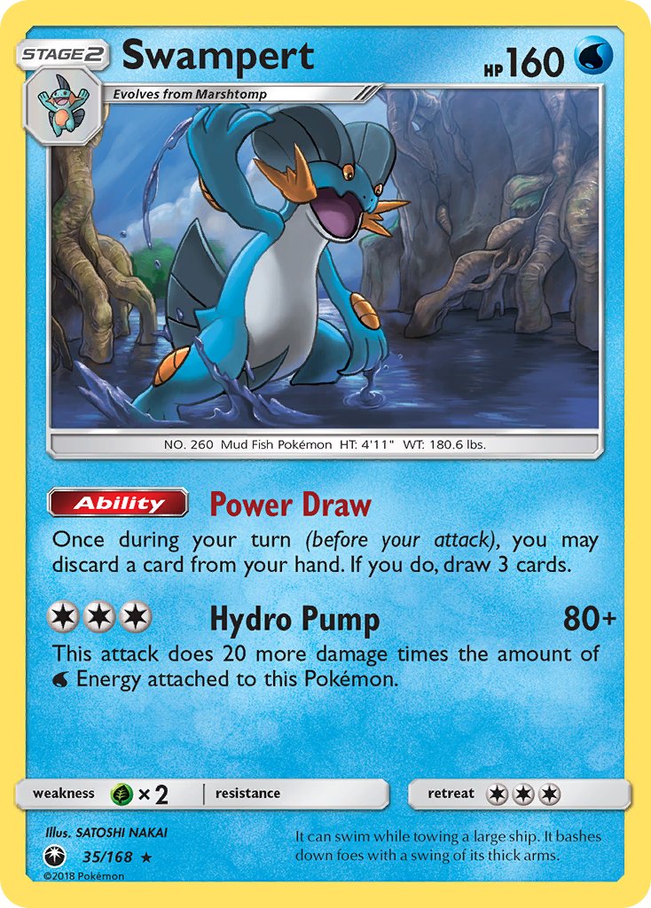 Swampert (35/168) (Theme Deck Exclusive) [Sun & Moon: Celestial Storm] | GnG Games