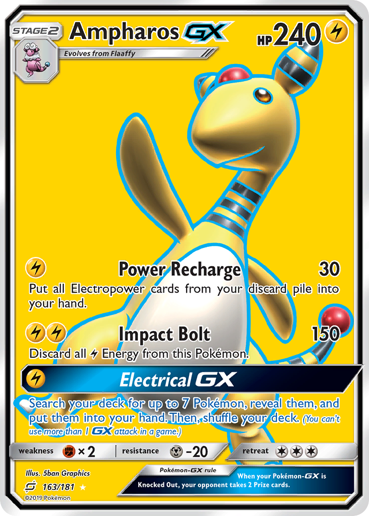 Ampharos GX (163/181) [Sun & Moon: Team Up] | GnG Games