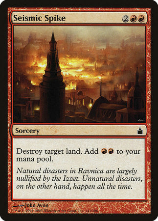 Seismic Spike [Ravnica: City of Guilds] | GnG Games