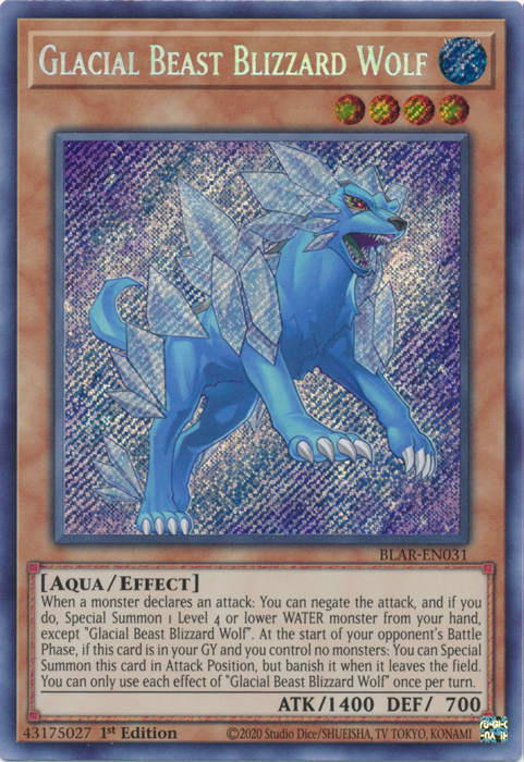 Glacial Beast Blizzard Wolf [BLAR-EN031] Secret Rare | GnG Games