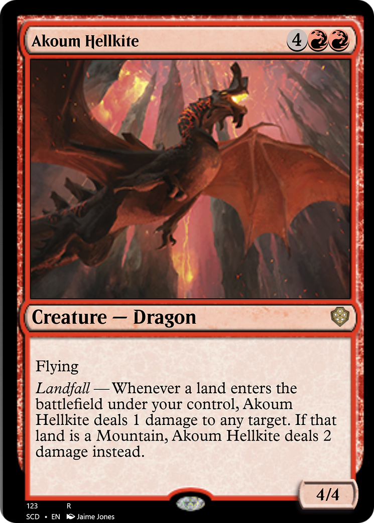 Akoum Hellkite [Starter Commander Decks] | GnG Games