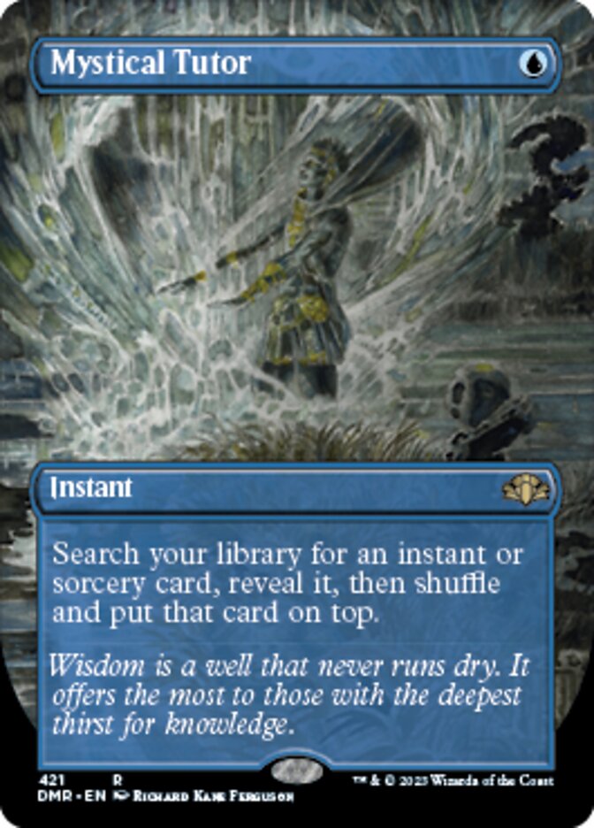 Mystical Tutor (Borderless Alternate Art) [Dominaria Remastered] | GnG Games