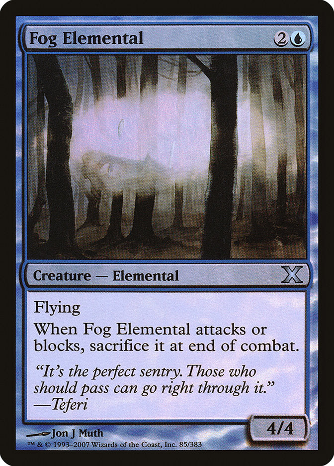 Fog Elemental (Premium Foil) [Tenth Edition] | GnG Games