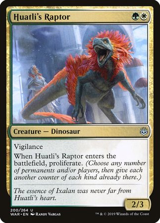 Huatli's Raptor [War of the Spark] | GnG Games