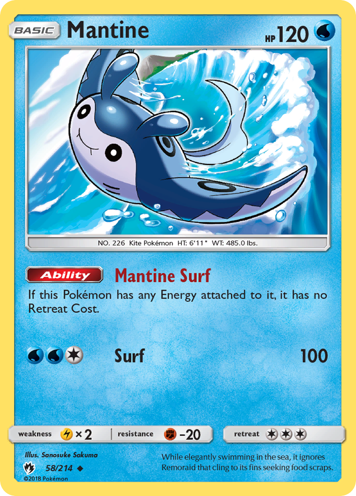 Mantine (58/214) [Sun & Moon: Lost Thunder] | GnG Games