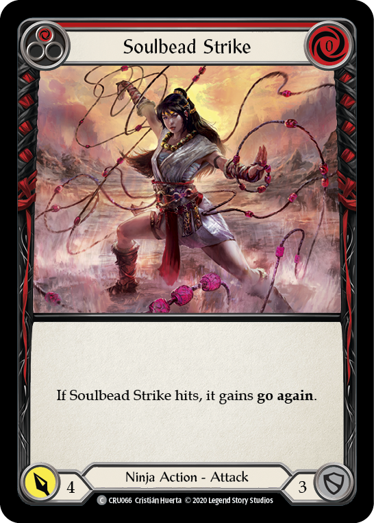 Soulbead Strike (Red) [CRU066] 1st Edition Rainbow Foil | GnG Games